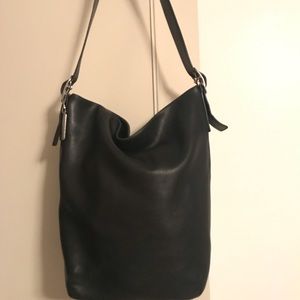 Authentic black Coach duffle bag
